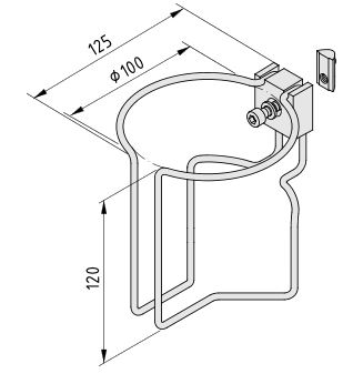 Bottle Holder 8, black - 0.0.624.33