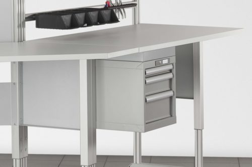 Drawer Unit S3 H383, grey similar to RAL 7042