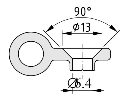 Hinge Leaf Profile V 8 z 18 light, natural - 0.0.662.42