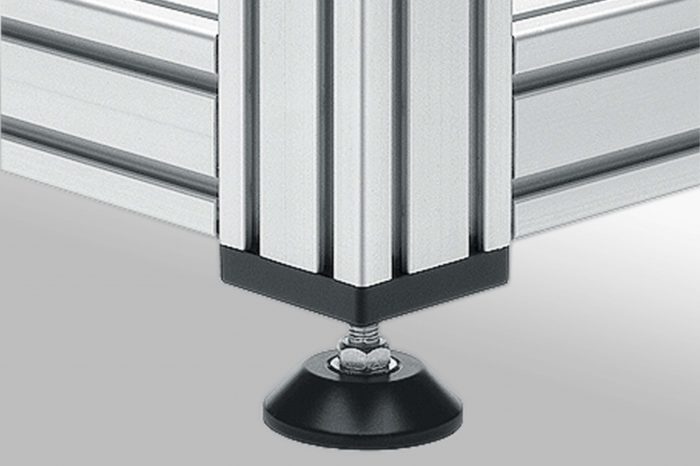 Base Plate 8 80x40, M10, black 0.0.440.71