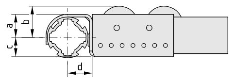 Roller Conveyor Al, Fastening Bracket D30 - 0.0.652.4