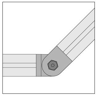 Hinge 8 40x40, heavy-duty - 0.0.265.31
