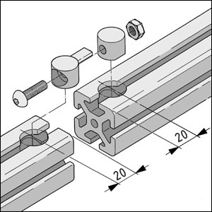 Universal-Butt-Fastening Set 8,
