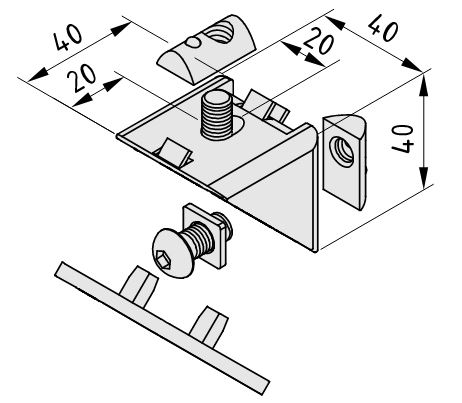  Angle Bracket Set 8 40x40 - 0.0.411.15