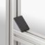 Angle Bracket Cap 8 40x40, black - 0.0.411.26