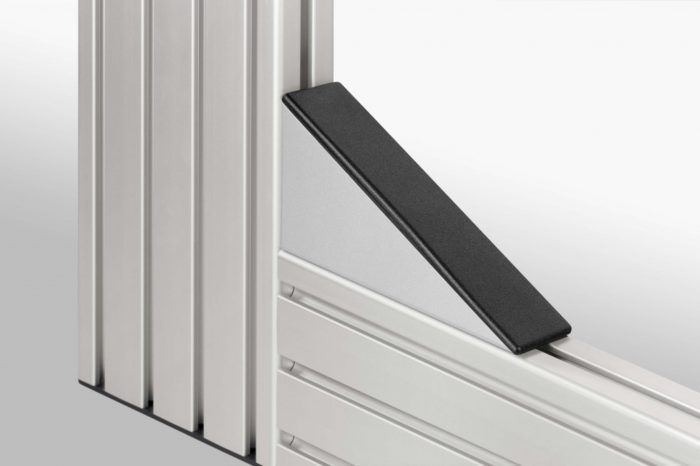 Angle Bracket Cap 8 160x80, black - 0.0.436.25