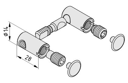 Mitre-Butt-Fastening Set 8 0.0.492.25