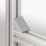 Angle Bracket Cap 8 40x40, grey similar to RAL 7042 - 0.0.627.57