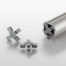 Anti-Torsion Block 6 D30, grey similar to RAL 7042 - 0.0.630.39
