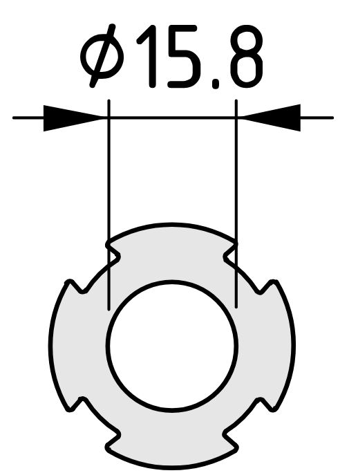 Profile Tube D30 heavy duty, natural - 0.0.642.34