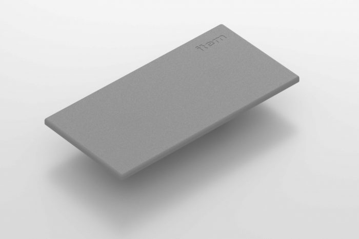 Cap X 8 80x40, grey similar to RAL 7042 - 0.0.489.61