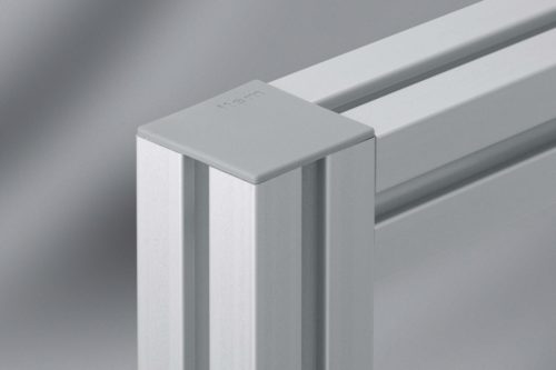 Cap X 8 80x80, grey similar to RAL 7042 - 0.0.489.98