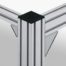 Angle Bracket 8 80x80 Zn, white aluminum, similar to RAL 9006 - 0.0.411.23