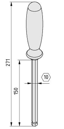 Ball-Headed Key 10 A/F - 0.0.480.35