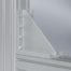 Angle Bracket 8 160x160 Al M8, white aluminum, similar to RAL 9006 - 0.0.602.36