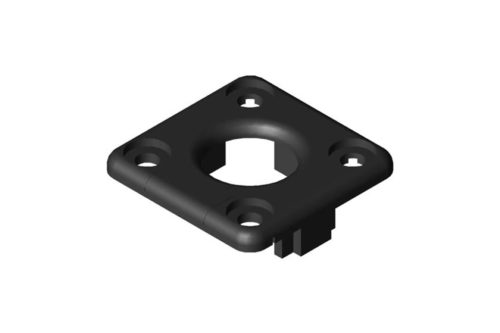Conduit Cap 40x40 with Cable Entry Protector, black - 0.0.638.31