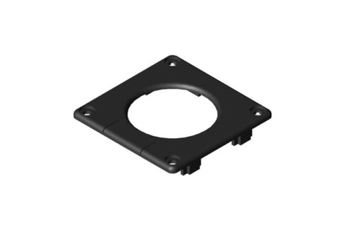 Conduit Cap 80x80 with Cable Entry Protector, black - 0.0.638.39