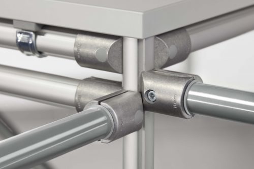 Adapter D30/D28.6-25, grey similar to RAL 7042