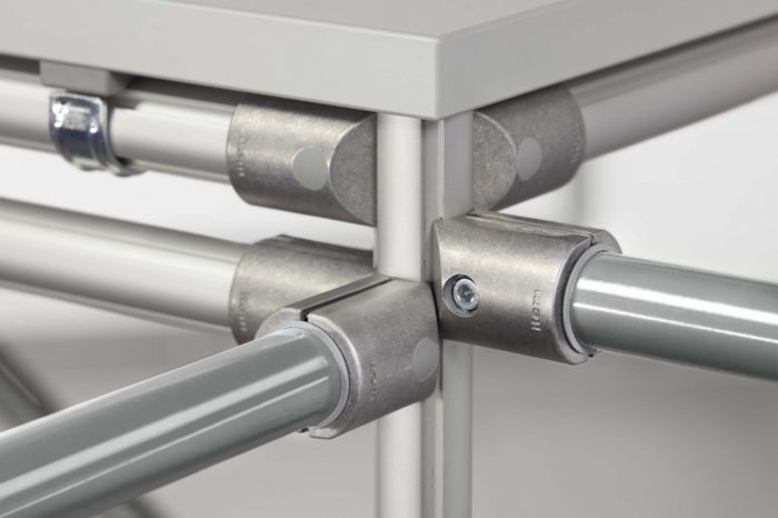 Adapter D30/D28.6-25, grey similar to RAL 7042