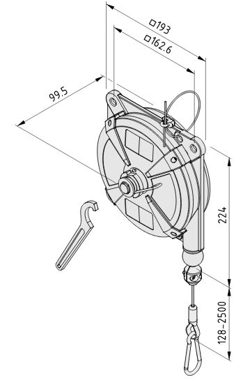 Tool Balancer 10-14 kg, Synthetic Fibre Cable - 0.0.681.00