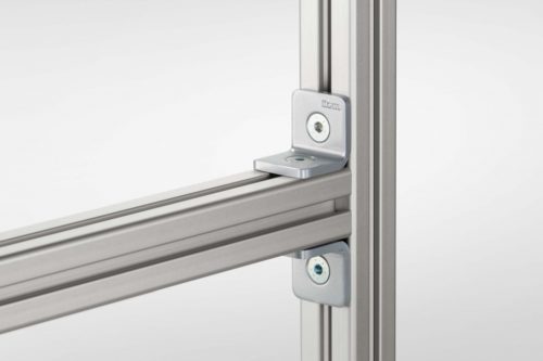 Angle Bracket 8 40 St, white aluminum, similar to RAL 9006 - 0.0.692.14