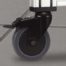 Castor D125 swivel with double-brake ESD - 0.0.418.11