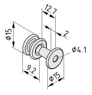 T-Slot Roller 8 F - 0.0.457.51