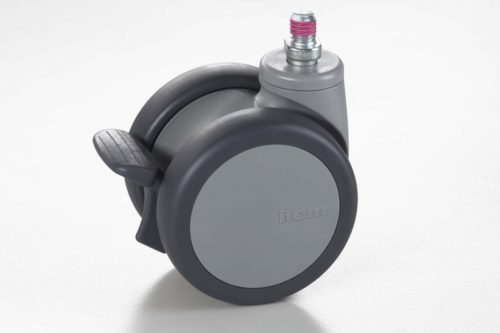 Castor D75 PA swivel double-brake - 0.0.605.46