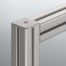 Cap 8 40x40 Zn, white aluminum, similar to RAL 9006 - 0.0.607.06
