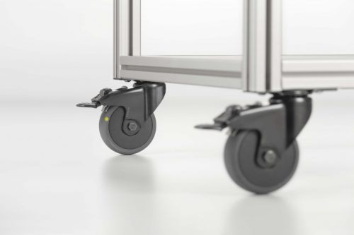 Castor D100 swivel with double-brake 120x40 ESD - 0.0.633.45