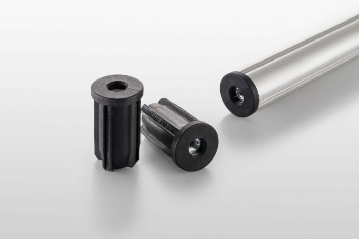 Threaded Insert D30 M8 ESD, black similar to RAL 9005 - 0.0.640.98