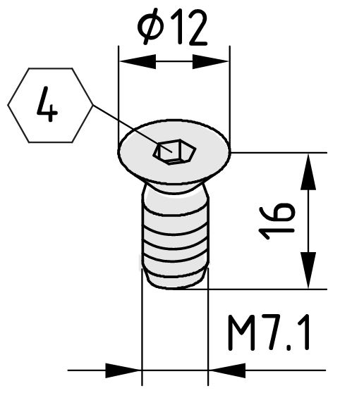 Countersunk Screw 8