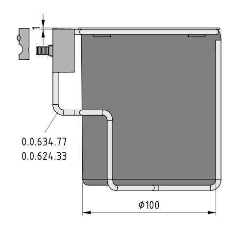 Bottle Holder 8 Insert, grey - 0.0.647.81