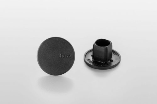 Cap, Profile Tube D30 heavy duty ESD, black similar to RAL 9005 - 0.0.649.35