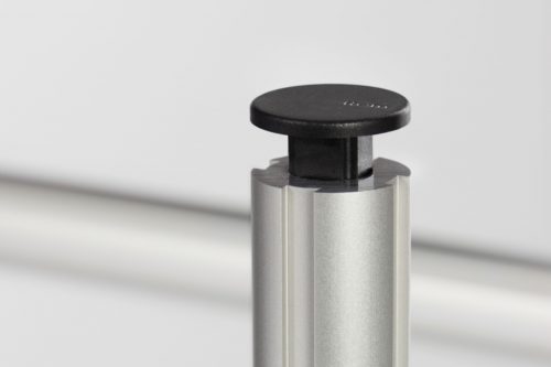 Cap, Profile Tube D30 heavy duty ESD, black similar to RAL 9005 - 0.0.649.35
