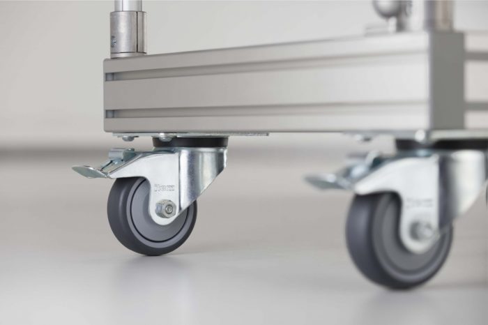 Castor D100 swivel with double-brake 140x110 ESD - 0.0.667.19