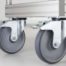 Castor D200 swivel with double-brake 140x110 ESD - 0.0.667.38