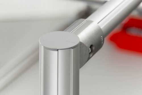 Cap, Profile Tube D40/D30, grey similar to RAL 7042 - 0.0.670.93