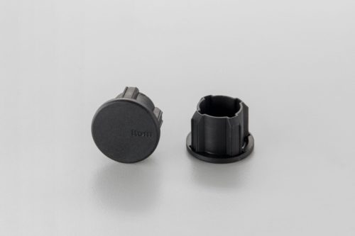 Cap, Profile Tube D40/D30 ESD, black similar to RAL 9005 - 0.0.670.94