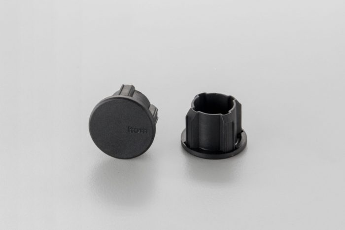 Cap, Profile Tube D40/D30 ESD, black similar to RAL 9005 - 0.0.670.94