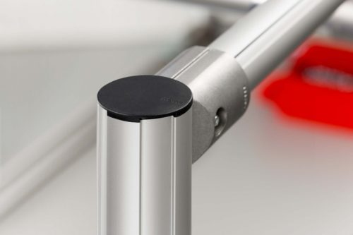 Cap, Profile Tube D40/D30 ESD, black similar to RAL 9005 - 0.0.670.94