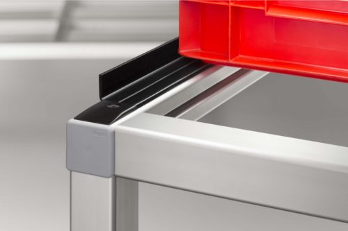 Slide Strip 8 with Side Guide H24 ESD, black - 0.0.677.58