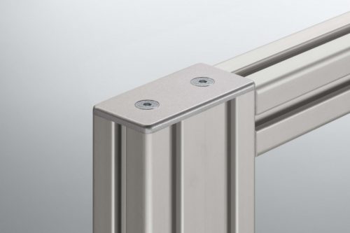 Cap 8 80x40 Zn, white aluminum, similar to RAL 9006 - 0.0.679.72
