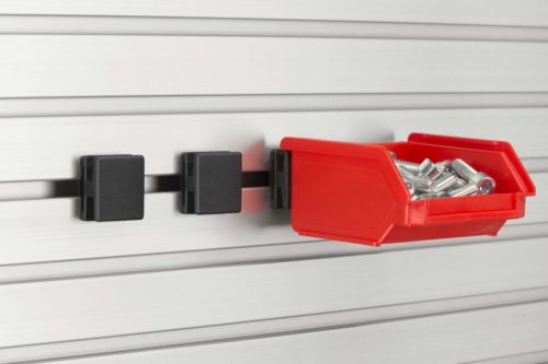 Semi-Open Fronted Box Holder 8, black similar to RAL 9005 - 0.0.684.39