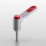 Clamp Lever Pi 50 M4x25, white aluminum, similar to RAL 9006 - 0.0.684.58