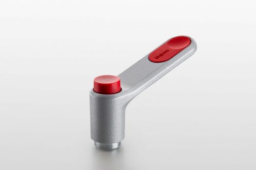 Clamp Lever Pi 50 M6, white aluminum, similar to RAL 9006 - 0.0.684.66