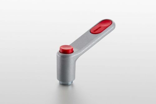 Clamp Lever Pi 60 M6, white aluminum, similar to RAL 9006 - 0.0.684.69