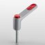 Clamp Lever Pi 60 M8x20, white aluminum, similar to RAL 9006 - 0.0.684.71