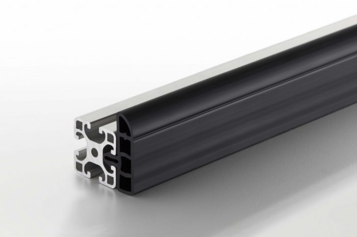 Protective Profile 8 40x16 R16 ESD, black - 0.0.686.90