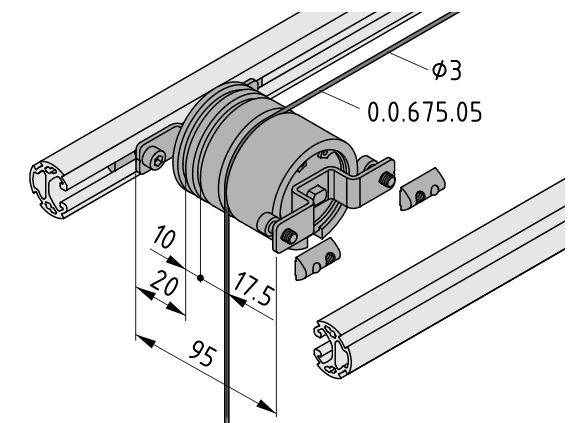 Braking Roller Set D52-95 M6 - 0.0.688.23